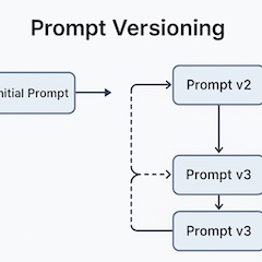 Prompt versioning illustration